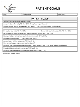 Patient Goals